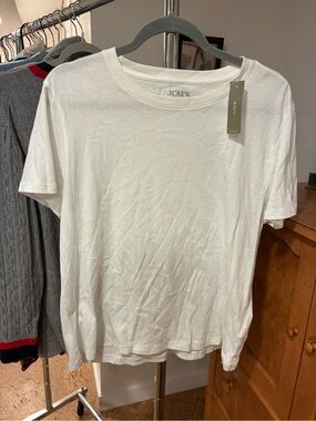 J.Crew Classic White Crewneck Tee
